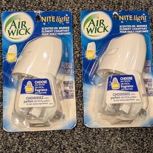 2 Air Wick Nite Light Scented Oil Warmer Plug Discontinued Rare 2004 NIP RARE